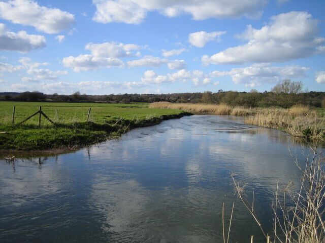 River Frome River Frome and Rushton Common from the south bank of the river.