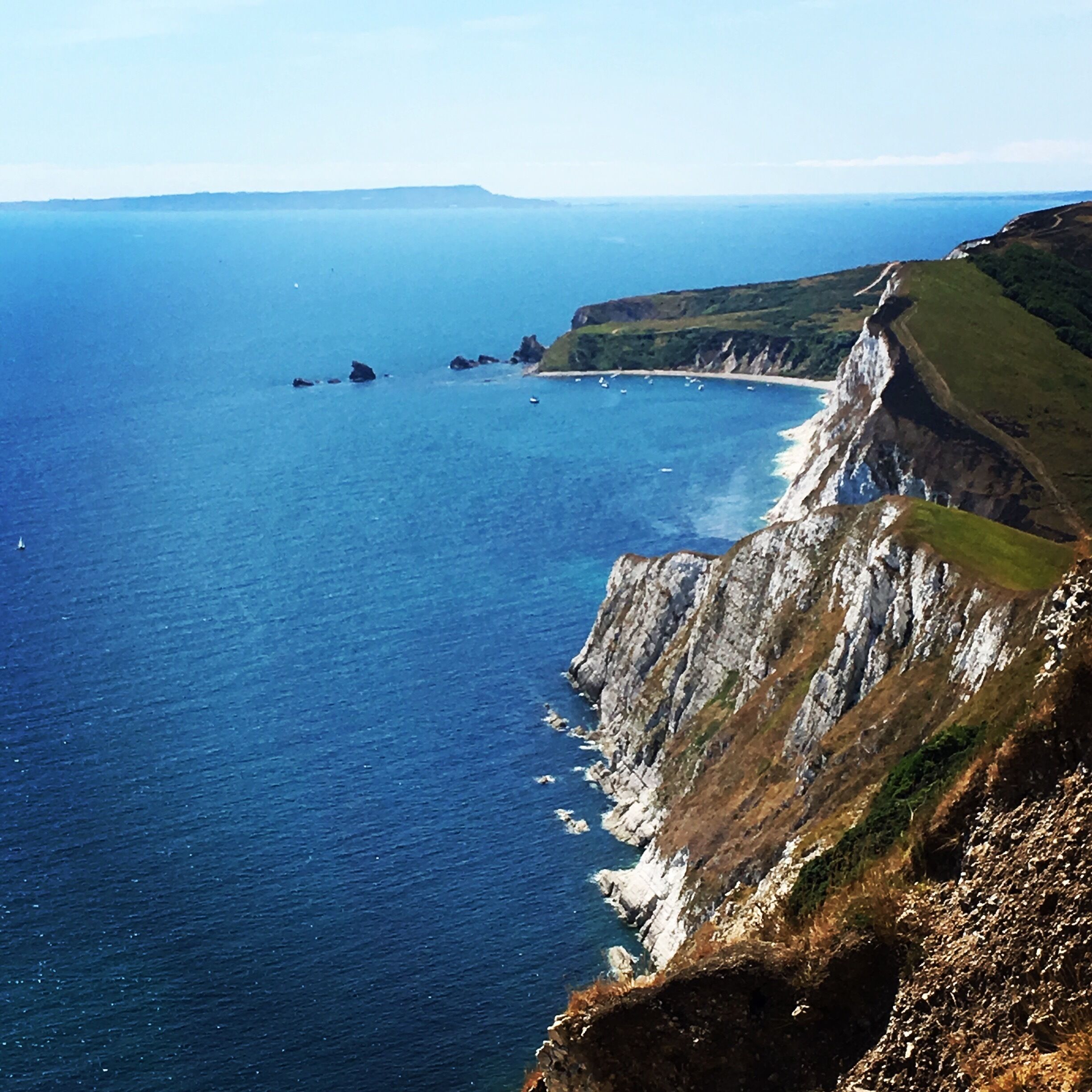 You might have to take a short hike to get here, but the views of the Jurassic Coast are more than worth the effort