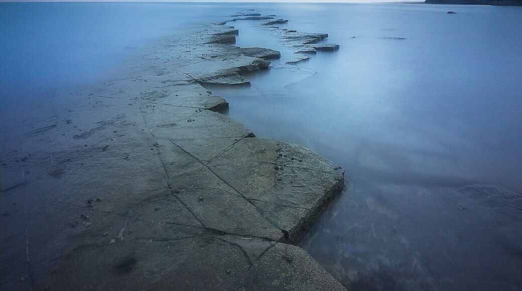 These awesome rocks piercing out into the ocean make a great leading line to the approaching storm but were once used by the Coast Guard’s wives as a great place to wash their laundry !