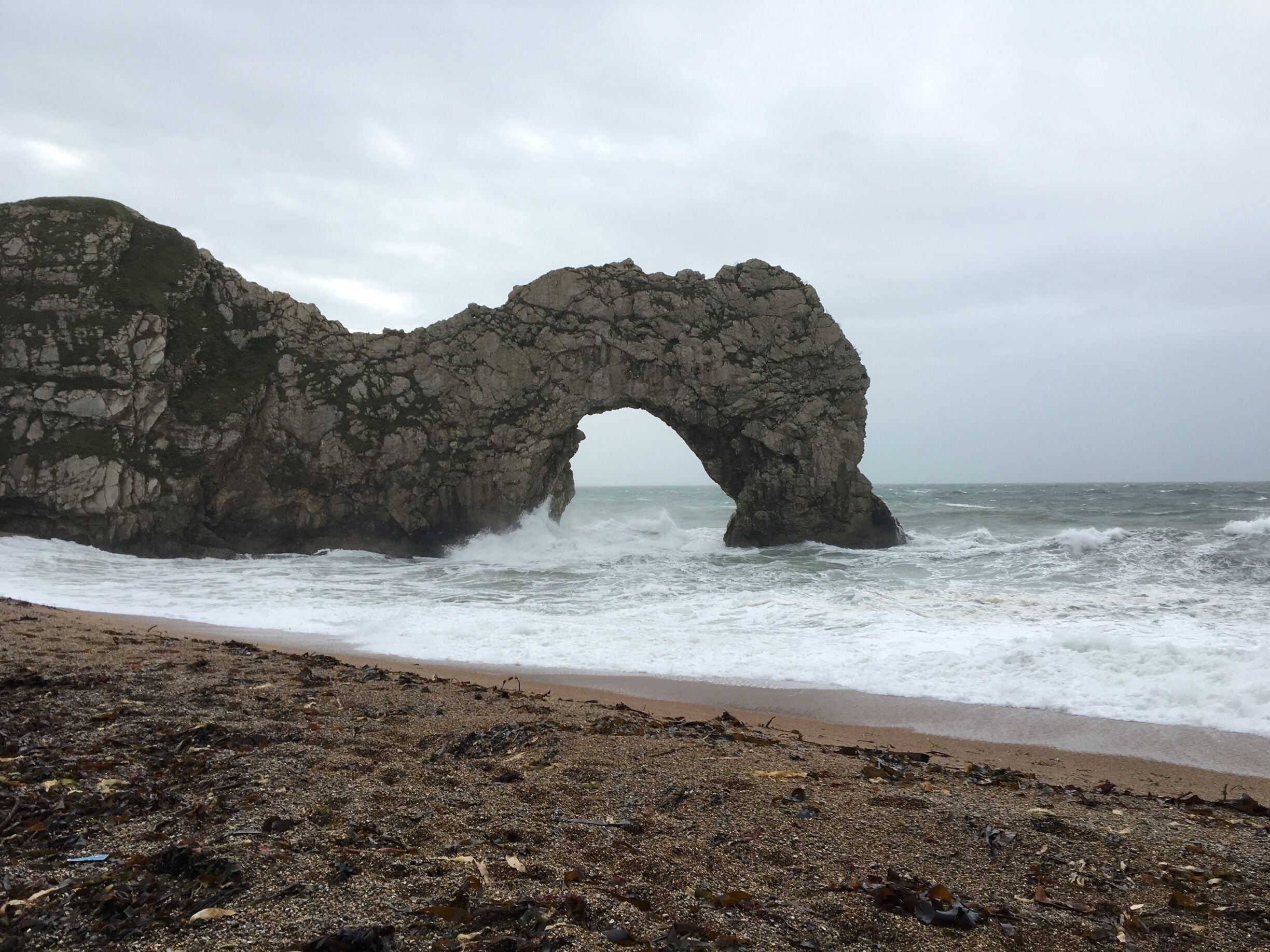 Durdle Door is a natural limestone arch on the Jurassic coast. Near Lulworth in Dorset...
