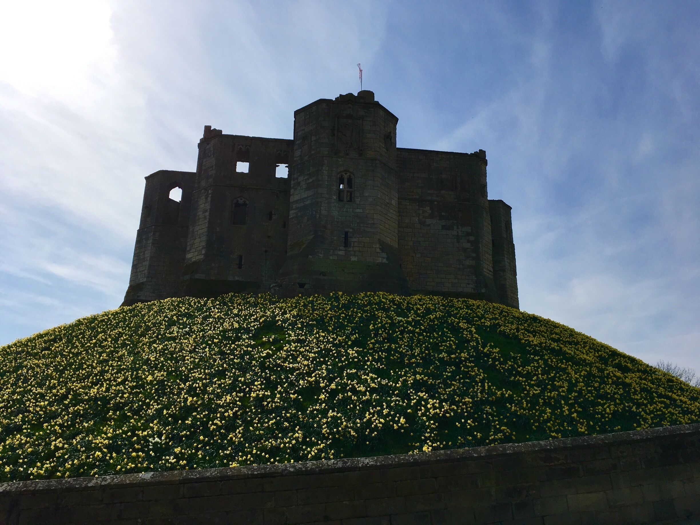 Warkworth castle in the spring time. The castle is a ruined medieval building in warkworth, Northumberland.
Based above the river coquet, there are plenty of photo opportunities of the river and coastal views from the castle walls.