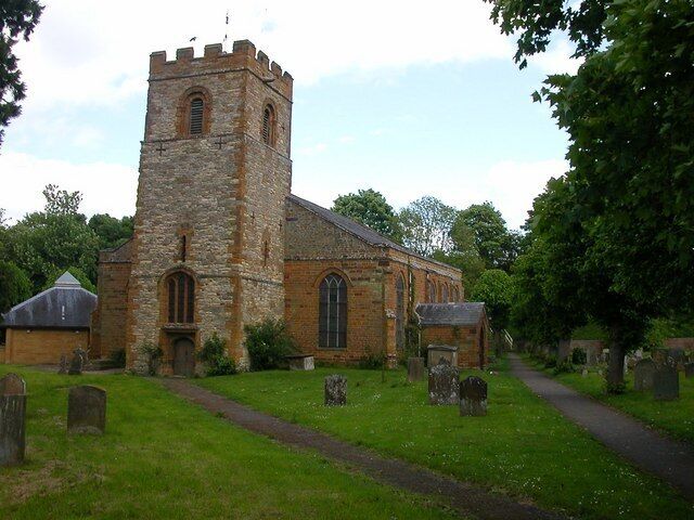 Weedon Church Saint Peter's Church nestling between the Grand Union Canal and the West Coast Mainline.