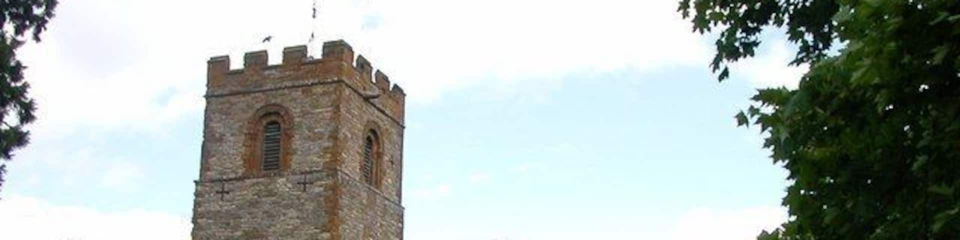 Weedon Church Saint Peter's Church nestling between the Grand Union Canal and the West Coast Mainline.