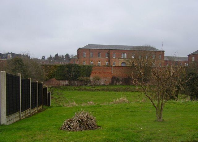 Weedon Barracks. Looking from Brookside in Lower Weedon.