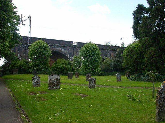 Weedon Not so peaceful Churchyard so close to one of the busiest stretches of railway in England