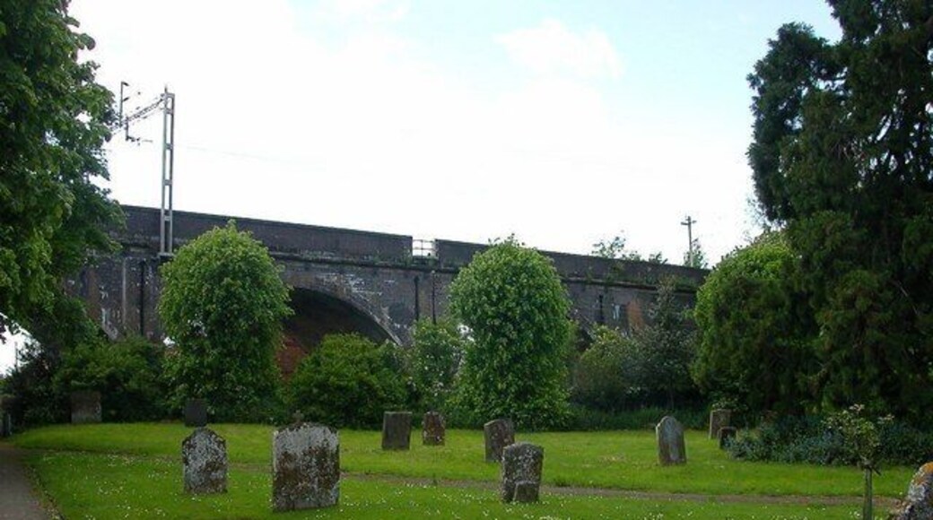 Weedon Not so peaceful Churchyard so close to one of the busiest stretches of railway in England
