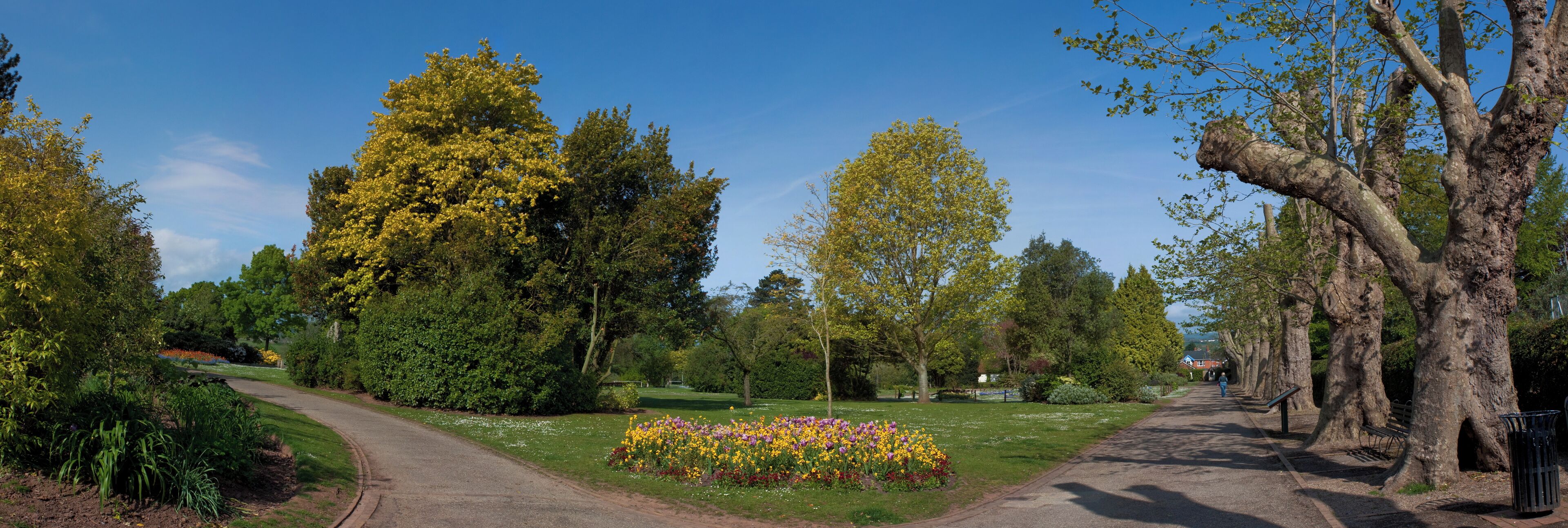 Entrance to the park in Wellington, Somerset. Stitched from 11 separate images. Re-processed from RAW.