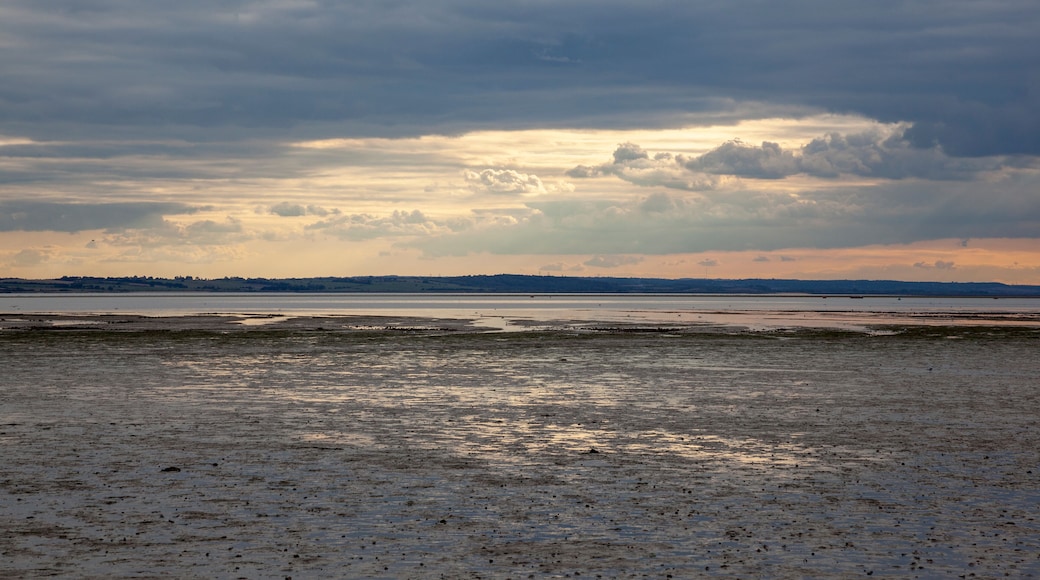 Sunset at Westcliff, near Southend-on-Sea, Essex, England, United Kingdom