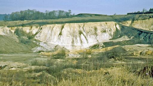 Moorhouse Sandpits, west of Westerham, 1970. View NE from A25 road.