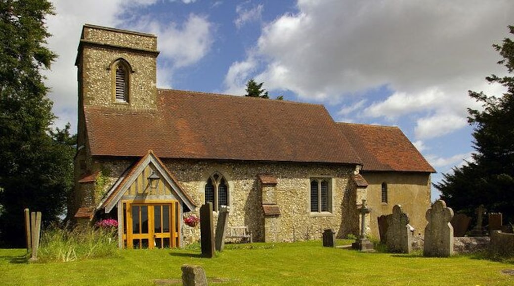 St Mary the Virgin parish church, Tatsfield, Surrey, seen from the south