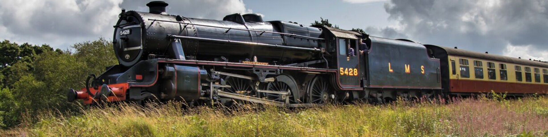 Steam on the North Yorkshire Moors heading towards Whitby.