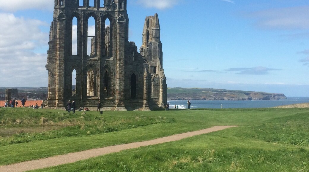 The dramatic ruins of Whitby abbey