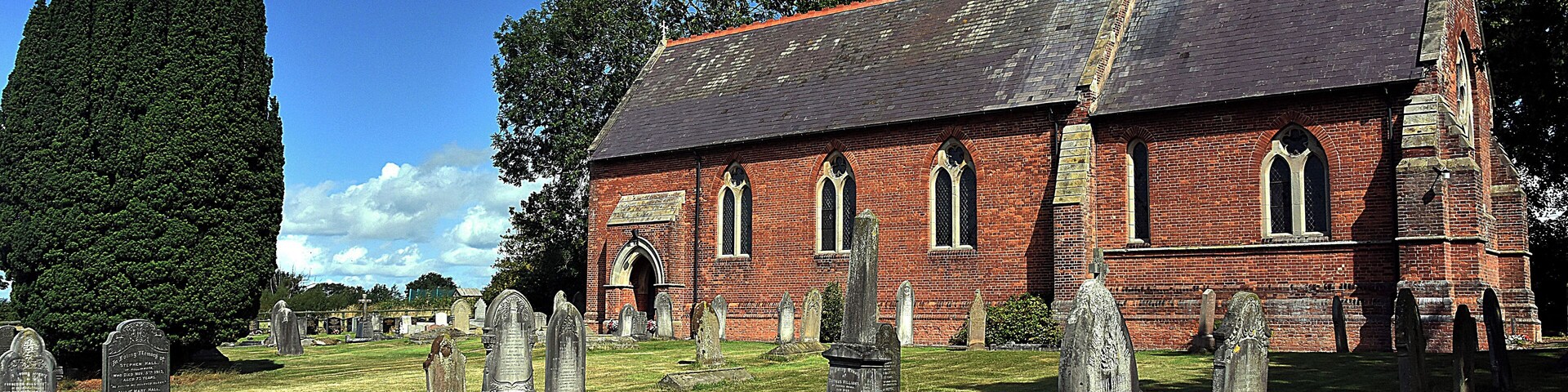 St Mary's parish church, Whixall, Shropshire, seen from the south