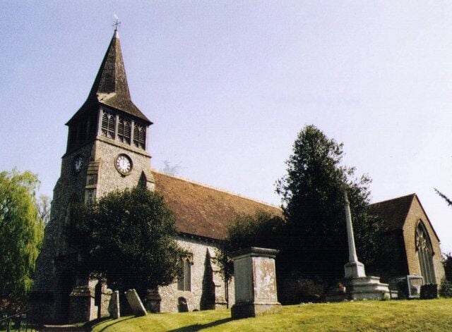 St Nicholas, Wickham Grade 2* listed building erected in the 12th century.