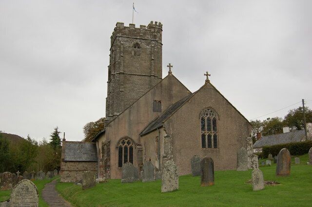 Parish church of St Mary Magdalene, Winsford, Somerset, seen from the east