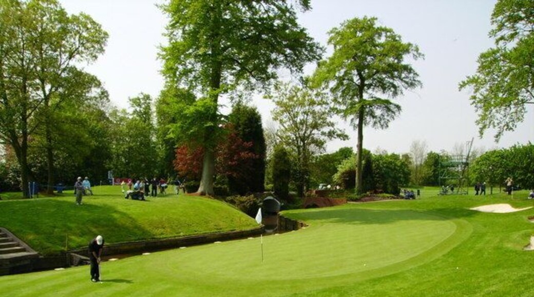 The 10th green on brabazon Pro-am day at the Belfry.Never mind the golf, just take in the scenery