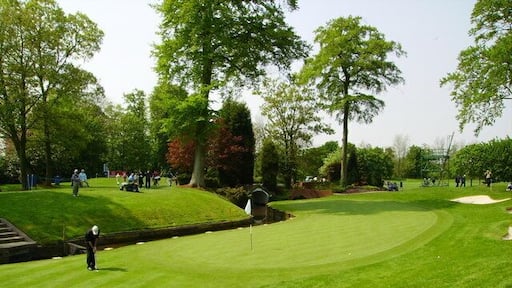 The 10th green on brabazon Pro-am day at the Belfry.Never mind the golf, just take in the scenery