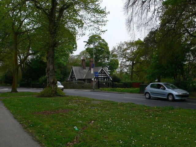 North Lodge, Wythenshawe Park On the northern periphery of the park, on Wythenshawe Road, and dated 1878.
