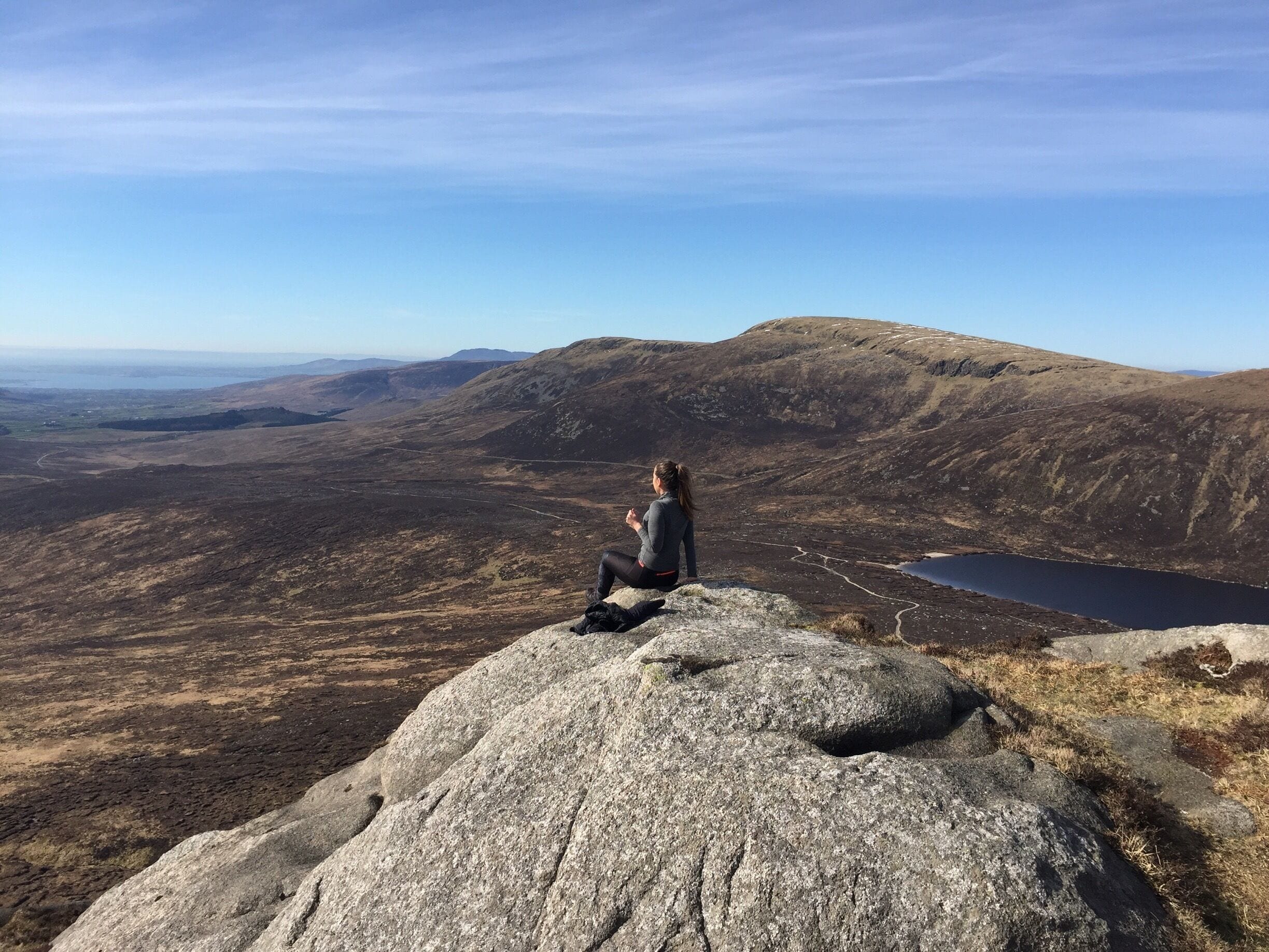 The view at the top of Doan mountain is breathtaking  #northernireland #beautiful #view #winter #sky #hiking #takeahike