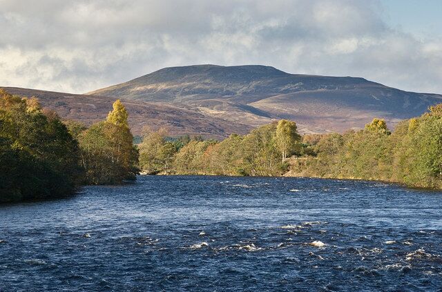 The River Dee opposite the sawmill near Burnroot Morven is in the distance about 8 miles away.