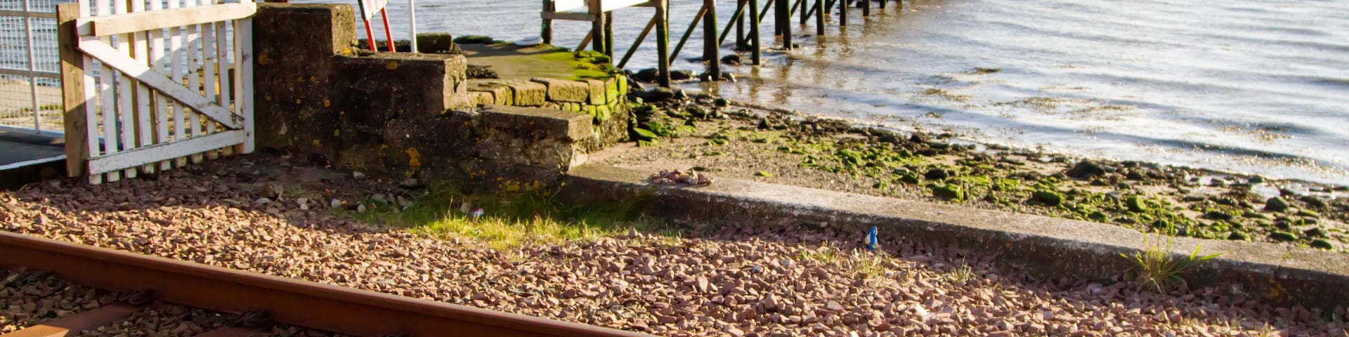 Scotland Flag on Culross Pier