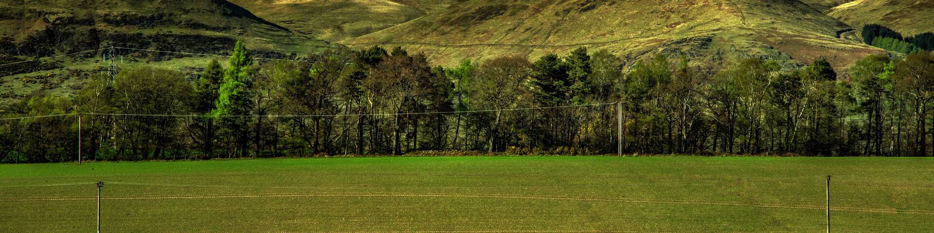 The Ochil Range in Clackmannanshire Scotland