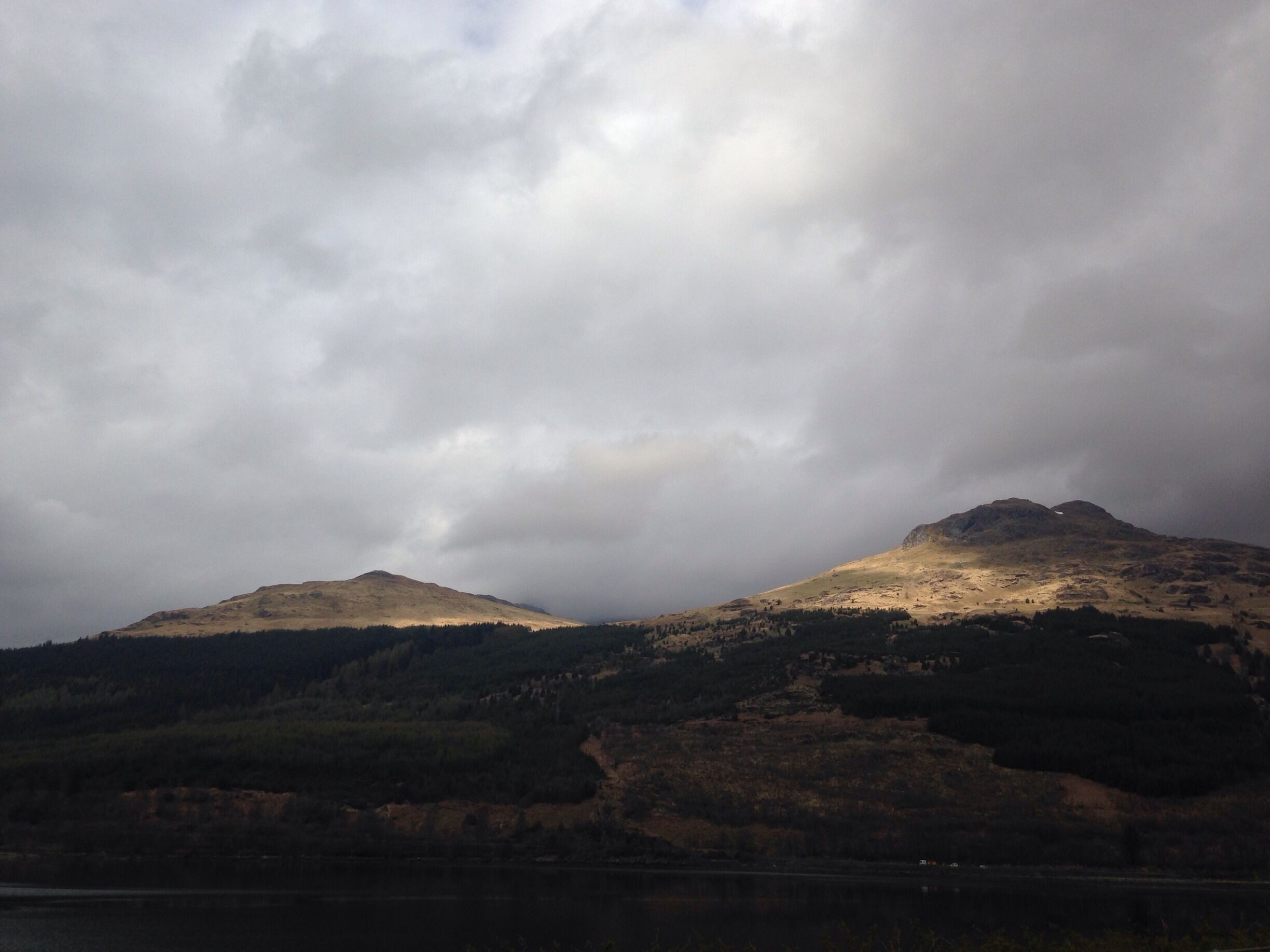 View from the car park at Arrochar Hotel