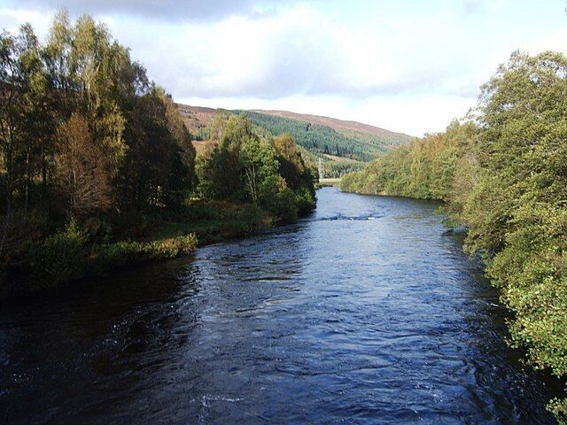 UIpstream River Glass from Cannich Bridge