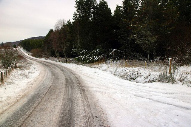 Abriachan to Foxhole road Looking in the direction of Abriachan.