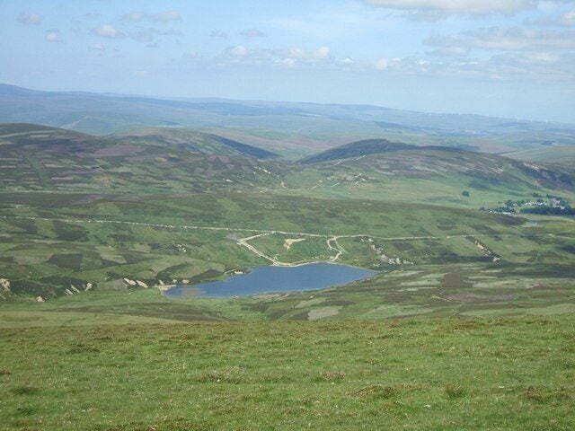 Rising Cleuch Small unnamed reservoir at Rising Cleuch.