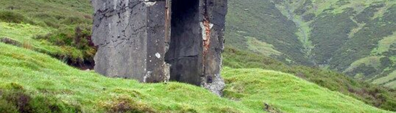 Disused Magazine Disused mining explosives store at Wanlockhead.
