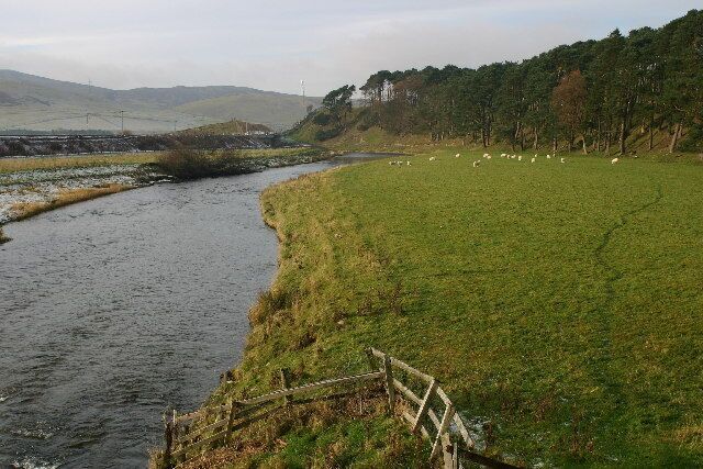 River Clyde. Looking W; downstream