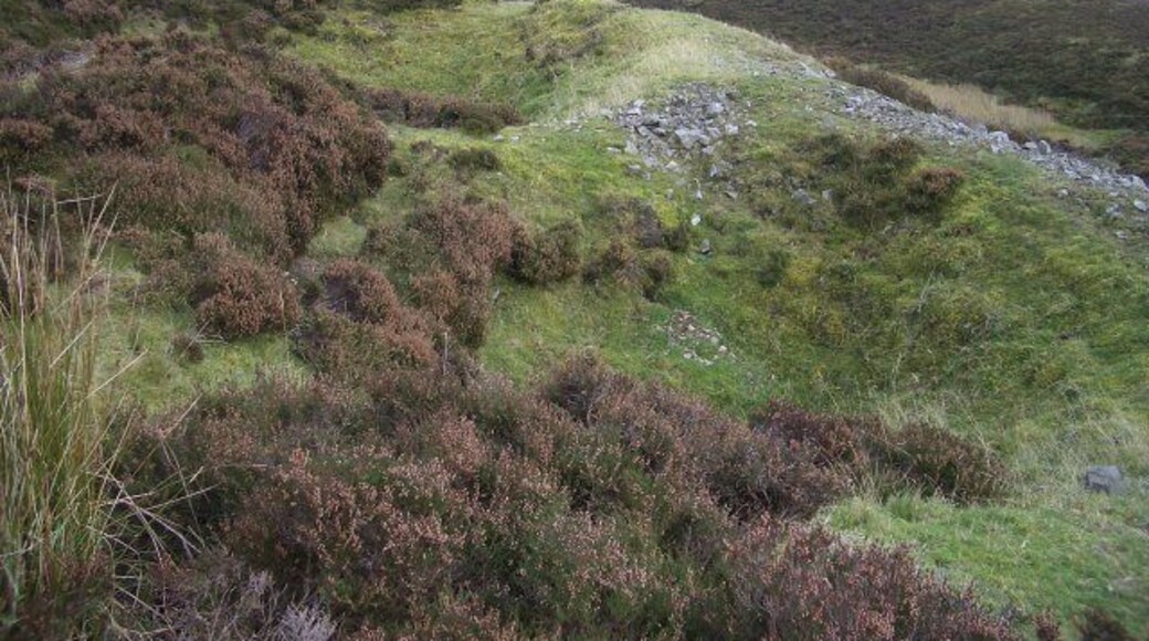 Old mine pits Filled-in mine pits in an area rich in mining history.