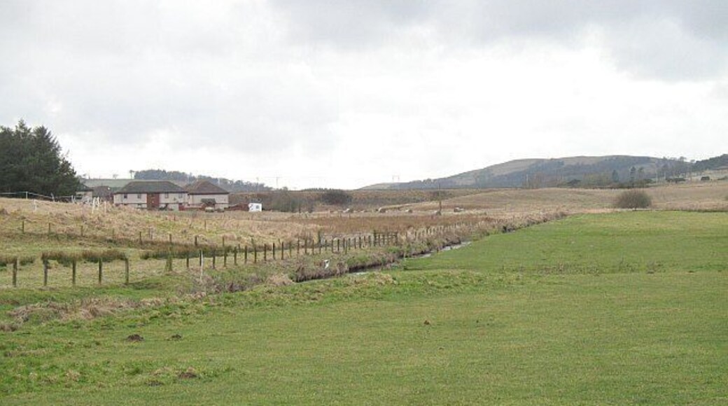 Glade Burn, Thankerton Burn draining damp farmland. Near the confluence with the Clyde.