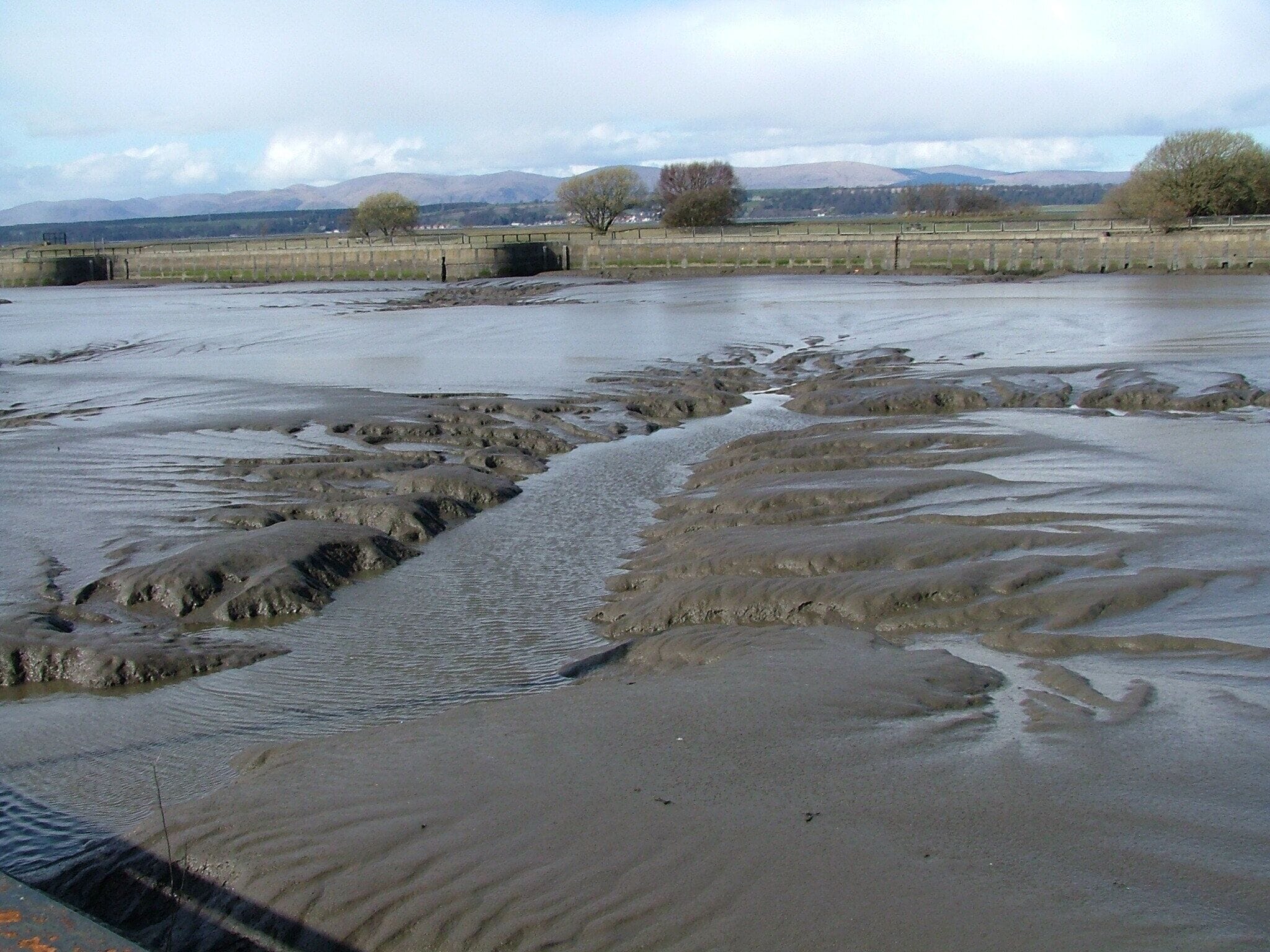 Tides out at Boness.