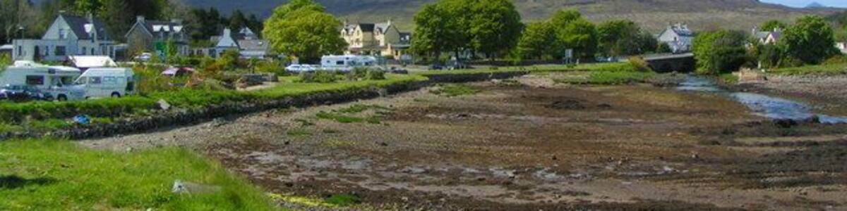 Beinn na Caillich Beinn na Caillich on Skye with part of Broadford in the foreground.