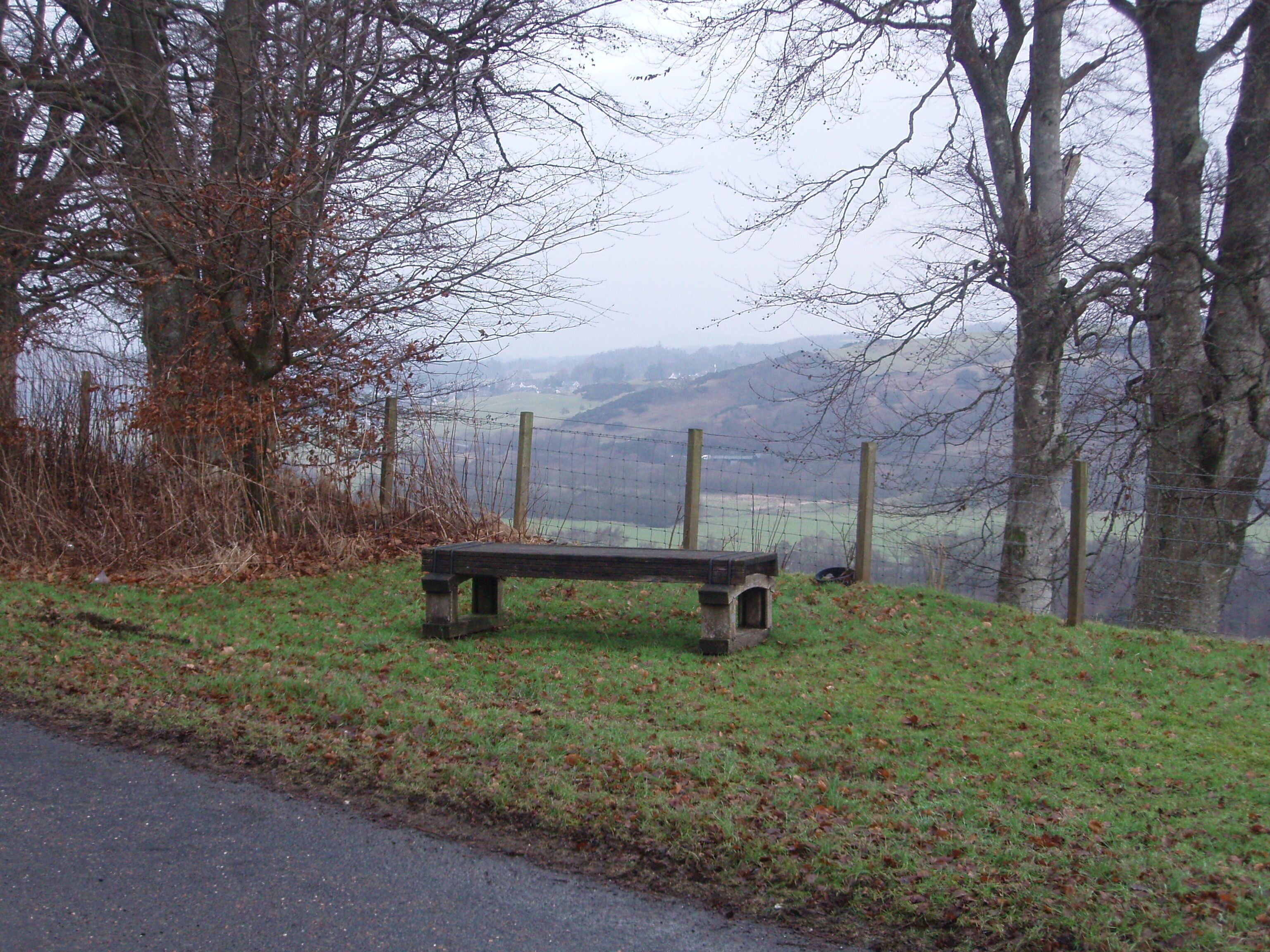 The Millennium Seat, New Galloway This seat commands an excellent view across the River Ken towards St. John's Town of Dalry.