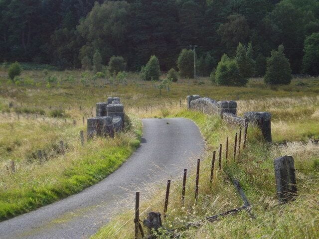 Lamloch Bridge north of Carsphairn This bridge which spans Carsphairn Lane was built in 1935 as part of the Galloway Water Power Scheme.
