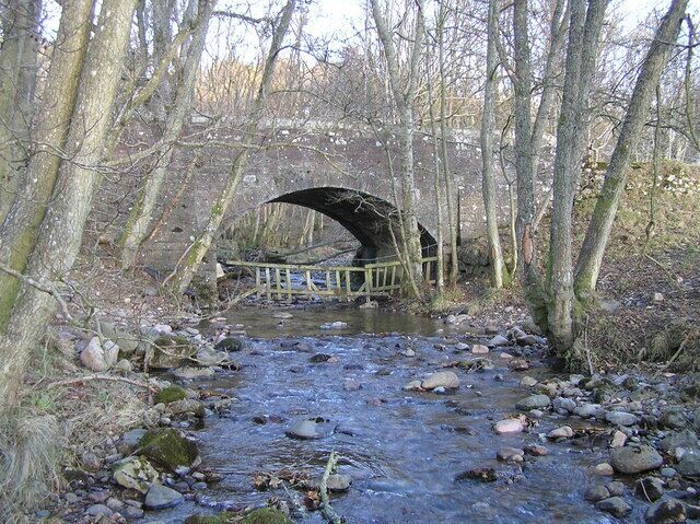 Keltie Bridge over Keltie Burn The south side of Keltie Bridge.