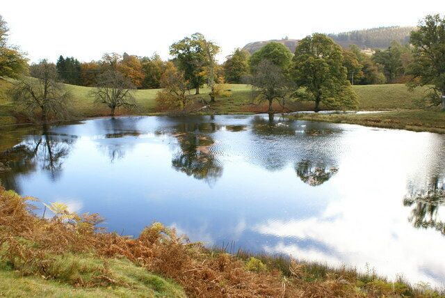 Loch More Used as Monzie village curling pond in the past(before global warming!)