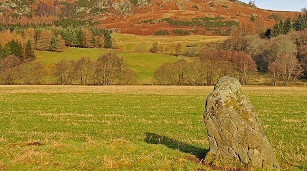 Remains of Stone Circle west of Comrie, looking North to Sgorr Racaineach