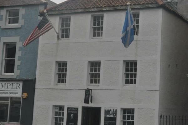 John Muir the "father" of the US national park system was born in this house in the 19th Century.