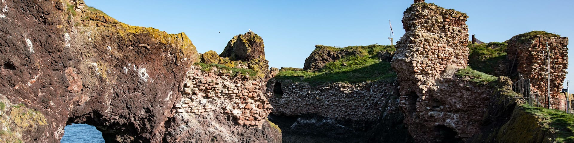 Dunbar Castle is the remnants of one of the strongest fortresses in Scotland.
