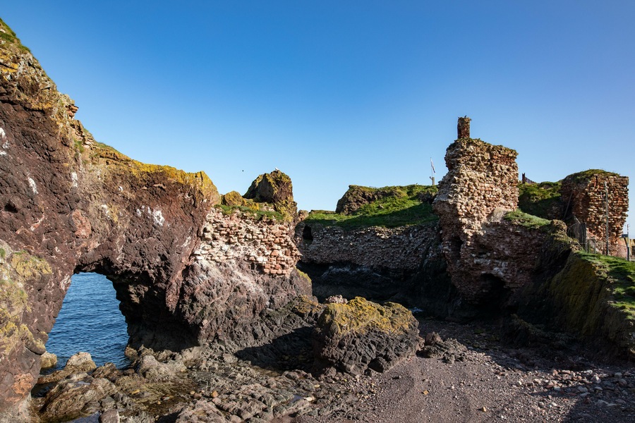 Dunbar Castle is the remnants of one of the strongest fortresses in Scotland.