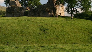 Castillo de Pendragon en la región inglesa de Cumbria.