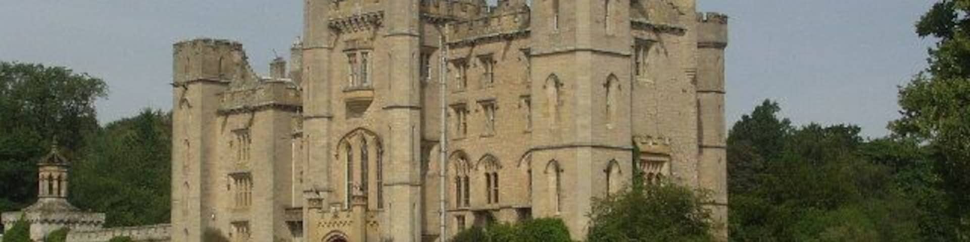 Duns Castle. The oldest part of the castle dates back to the 14th century, and most of what you see was built between 1818 and 1822. See the castle website http://www.dunscastle.co.uk/index.html