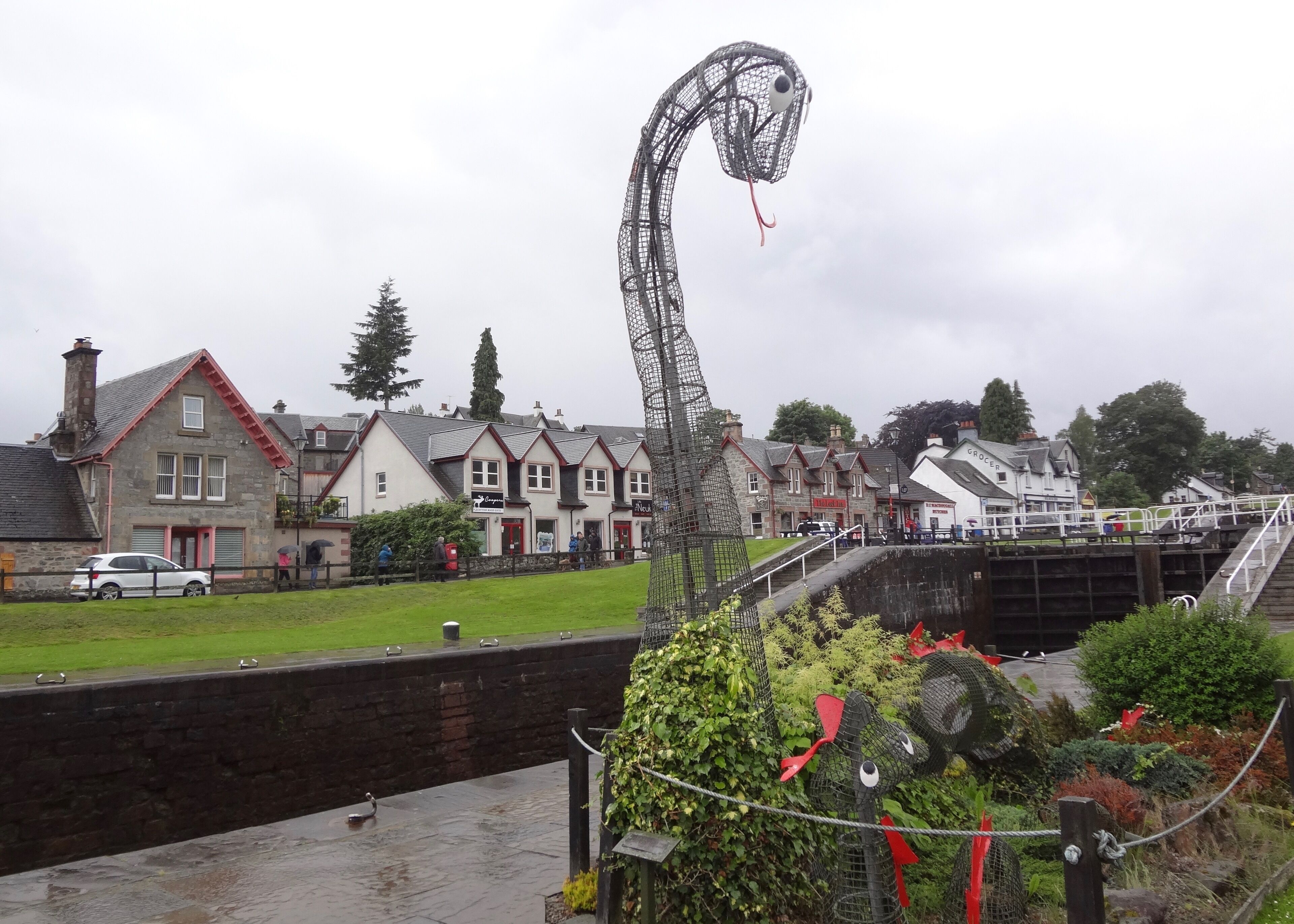 Loch Ness monster sculpture. 

#LikeALocal #OnTheRoad