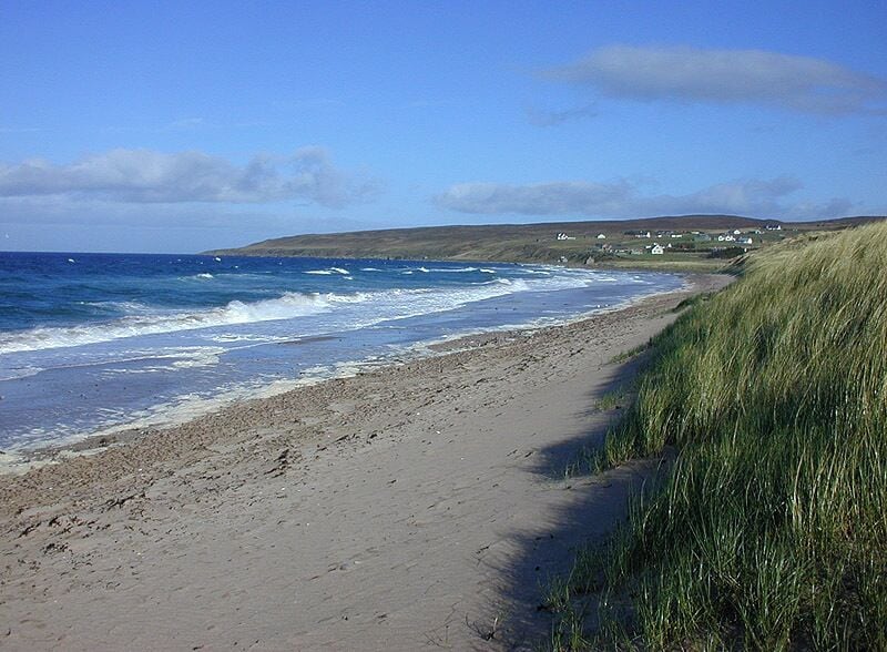 Sands beach, from the dunes