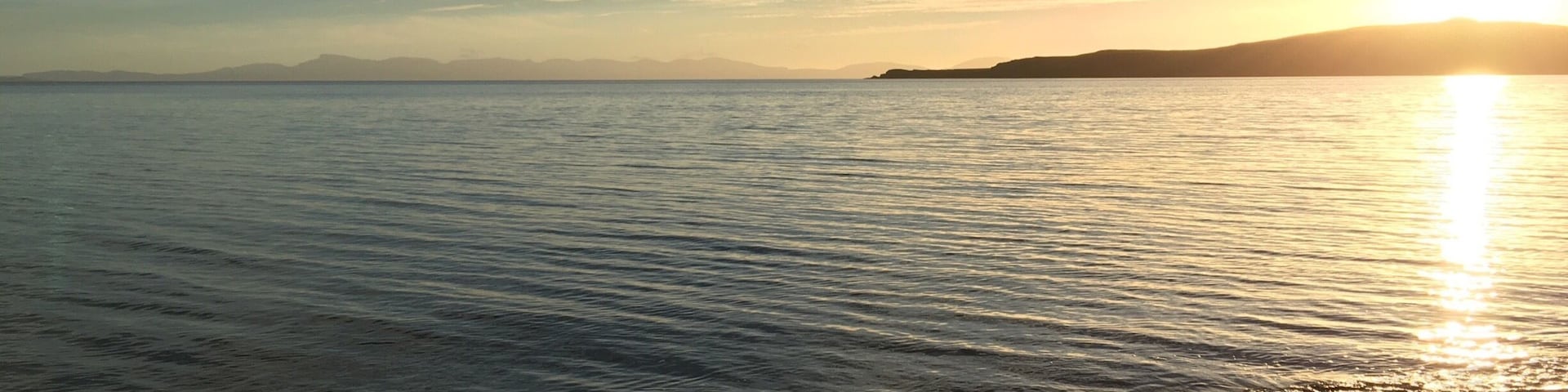 Sands Caravan and Camping park is only a few metres from the sea. This was a particularly stunning evening in September.