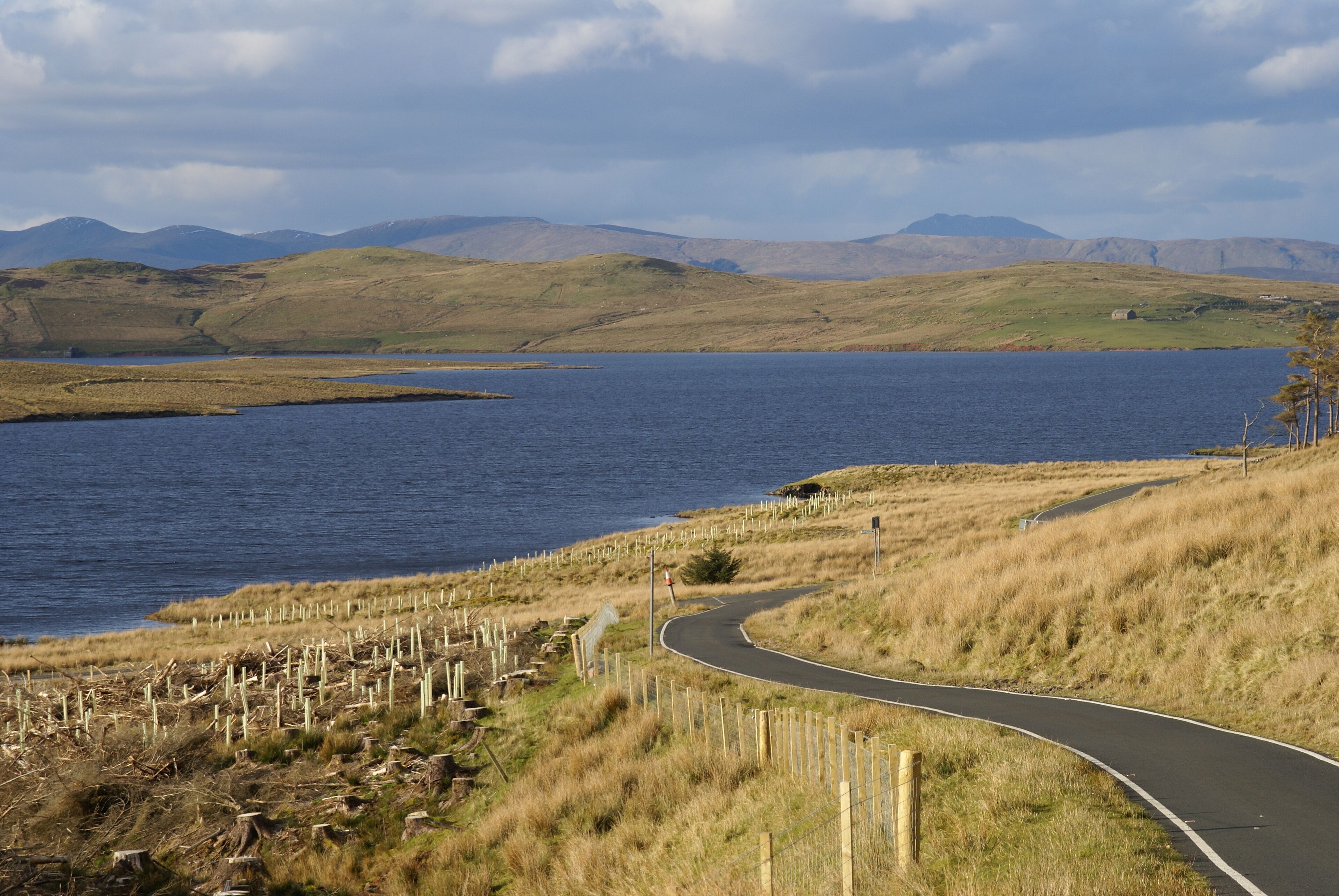 Loch Thom, near Greenock. Seen from the south. 18:40 13 Apr 2012. 760ft approx elevation.